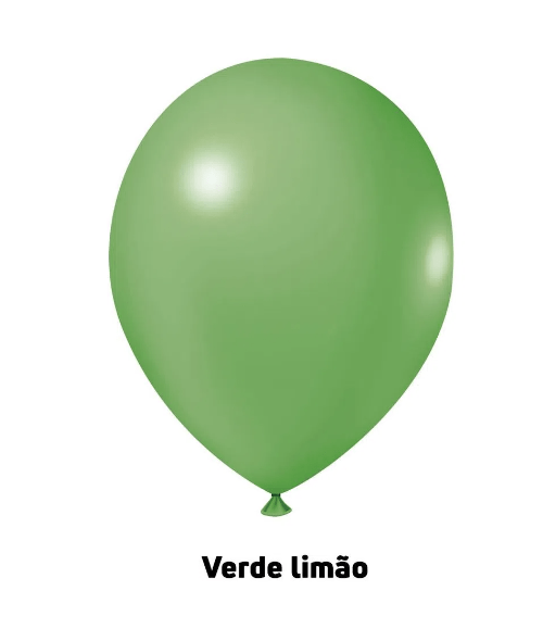 Balão de látex 5 polegadas Candy Verde - 50 unidades – Joy - Fescopan