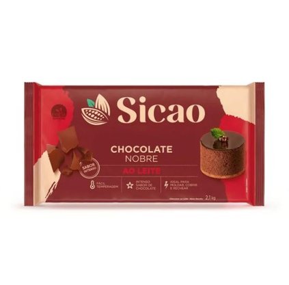 Chocolate Sicao Nobre Ao Leite barra – 2,1kg (CAIXA FECHADA