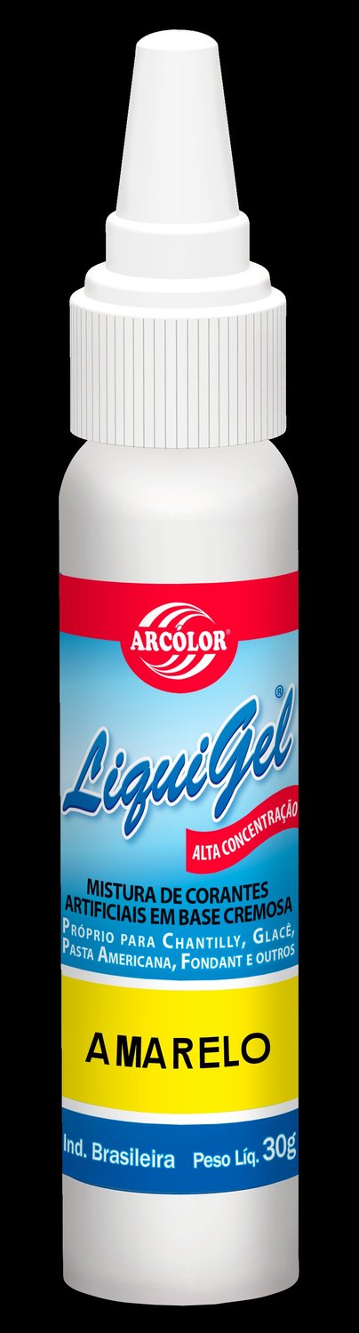 Corante Gel Liquigel 25g Hidrossolúvel Amarelo Arcolor