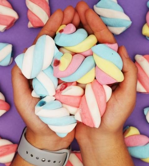 Marshmallow Fini Recheado 250g Torção Colorido
