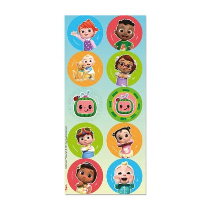 Adesivo decorativo – Cocomelon  C/30 – Regina Festas