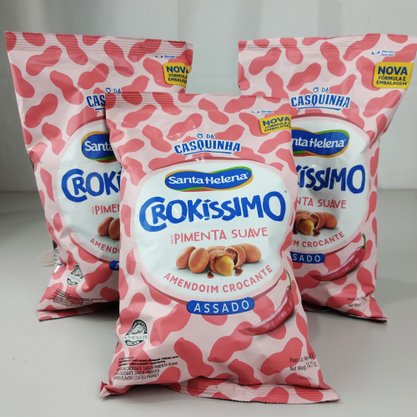 Amendoim Crokíssimo – Pimenta Suave - Salgado 400g – Santa Helena
