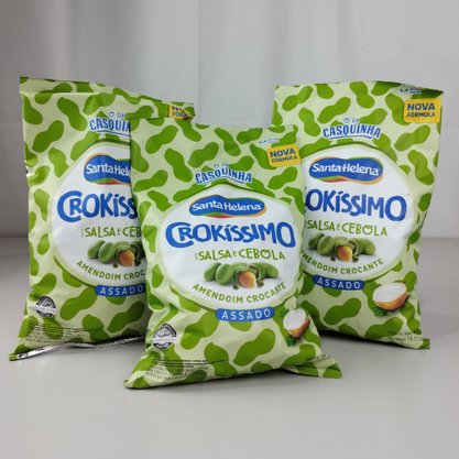 Amendoim Crokíssimo – Salsa e Cebola- Salgado 400g – Santa Helena