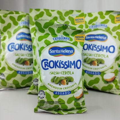 Amendoim Crokíssimo – Salsa e Cebola- Salgado 90g – Santa Helena