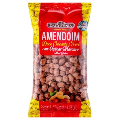 Amendoim Doce Crocante Cri-cri com Açúcar Mascavo 350g – DaColônia