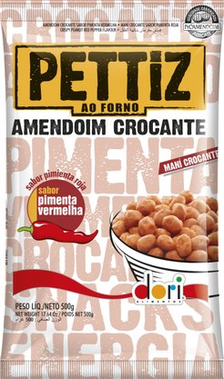 Amendoim Pettiz Pimenta Vermelha Crocante 500g – Dori 