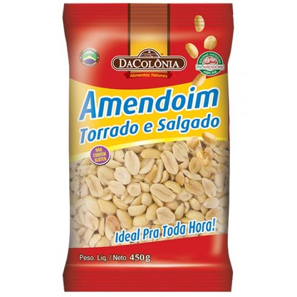Amendoim Torrado e Salgado 450g – DaColônia