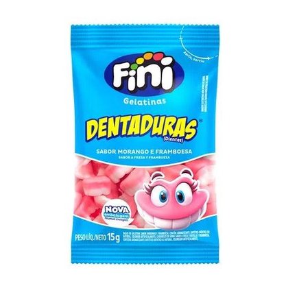 Bala de Gelatina Fini 12x15g Dentaduras