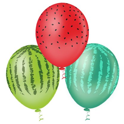 Balão de látex 10 polegadas Melancia - 25 unid – Picpic