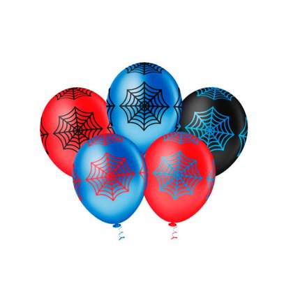Balão de látex 10 polegadas Teia de Aranha spider - 25 unid – Picpic
