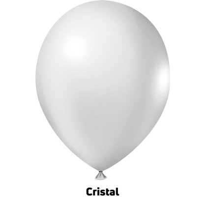 Balão de látex 11 polegadas Cristal - 50 unidades – Joy