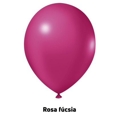 Balão de látex 11 polegadas Rosa Fucsia - 50 unidades – Joy