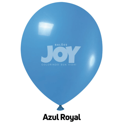 Balão de látex 14 polegadas Azul Royal - 12 unidades – Joy