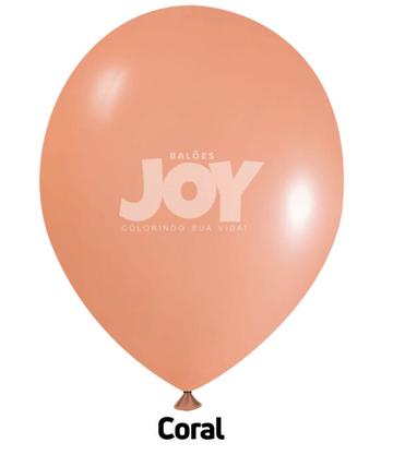 Balão de látex 14 polegadas Candy Coral - 12 unidades – Joy