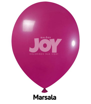 Balão de látex 14 polegadas Marsala - 12 unidades – Joy