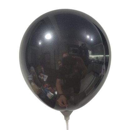 Balão de látex 14 polegadas Preto - 12 unidades – Joy