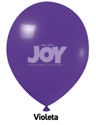 Balão de látex 14 polegadas Violeta - 12 unidades – Joy