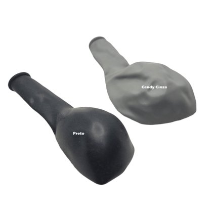 Balão de látex 5 polegadas Preto - 50 unidades – Joy