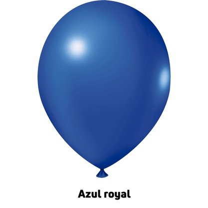 Balão de látex 8 polegadas Azul Royal - 50 unidades – Joy