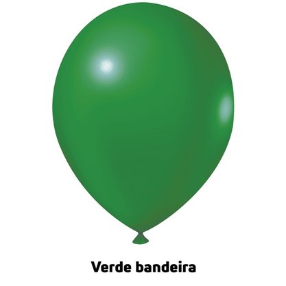 Balão de látex 8 polegadas Verde Bandeira - 50 unidades – Joy