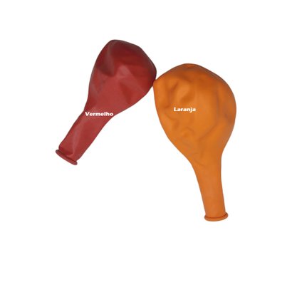 Balão de látex 8 polegadas Vermelho - 50 unidades – Joy