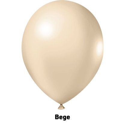 Balão de látex 9 polegadas Bege - 50 unidades – Joy
