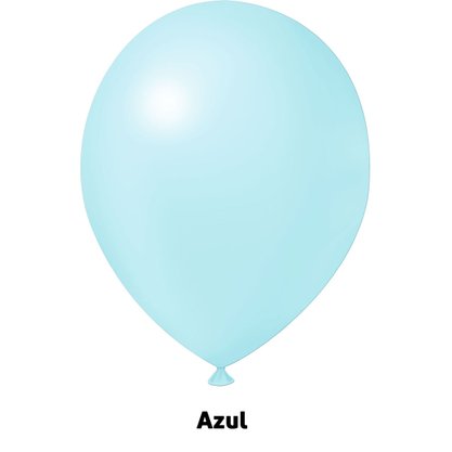 Balão de látex 9 polegadas Candy Azul Claro - 25 unidades – Joy