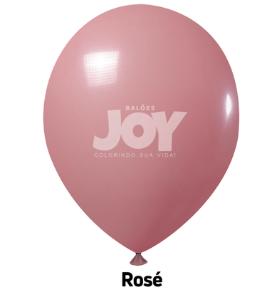 Balão de látex 9 polegadas Rose - 50 unidades – Joy