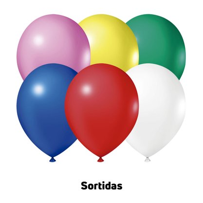 Balão de látex 9 polegadas Sortido - 50 unidades – Joy