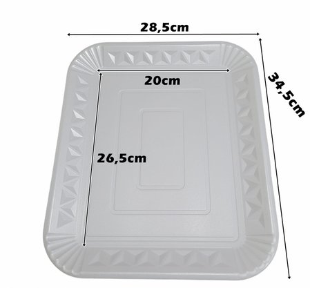 Bandeja de Isopor EPS retangular MP27 - unidade- Meiwa 
