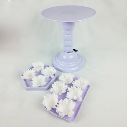 Bandeja Decorativa Retangular - Lilás - 20x13 – Tasil