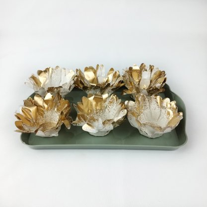 Bandeja Decorativa Retangular - Verde Eucalipto - 20x13 – Tasil
