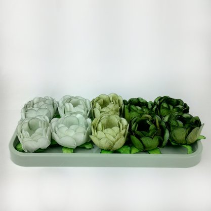Bandeja Retangular p/decoração - Verde Eucalipto - 30x16 – Tasil
