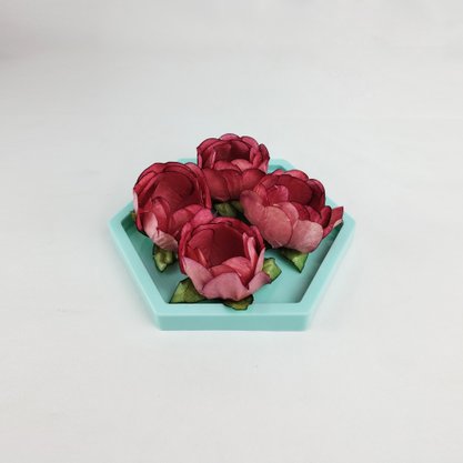 Bandeja Sextavada Decorativa - Menta – 17cm – Tasil