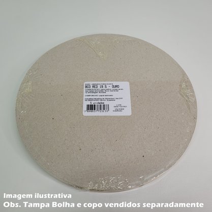 Base Laminada para bolo Redondo 19,5cm Ouro - 5 unidades – Stalden Decor 