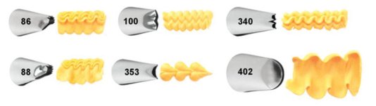 Bico de Confeitar Wilton nº 100 Babado - Inox - Pequeno
