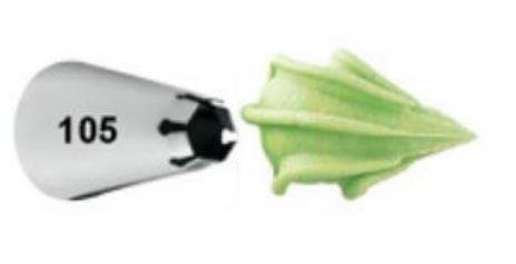 Bico de Confeitar Wilton nº 105 Especial - Inox - Pequeno