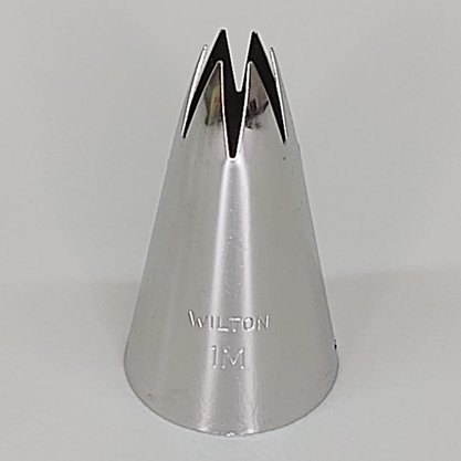Bico de Confeitar Wilton nº 1M Pitanga Aberta - Inox - Grande