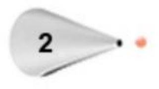Bico de Confeitar Wilton nº 2 Perlê - Inox - Pequeno
