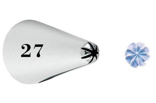 Bico de Confeitar Wilton nº 27 Pitanga Fechada - Inox - Pequeno