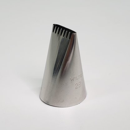 Bico de Confeitar Wilton nº 2B Serra Para Cesta - Inox - Grande