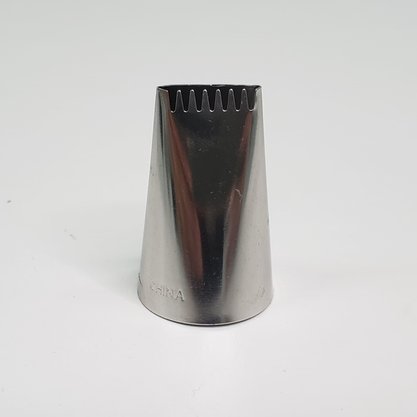 Bico de Confeitar Wilton nº 2B Serra Para Cesta - Inox - Grande