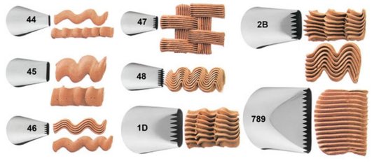 Bico de Confeitar Wilton nº 2B Serra Para Cesta - Inox - Grande