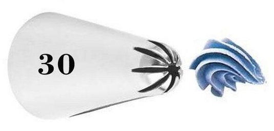 Bico de Confeitar Wilton nº 30 Pitanga Fechada - Inox - Pequeno