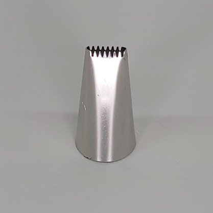 Bico de Confeitar Wilton nº 48 Serra - Inox - Pequeno