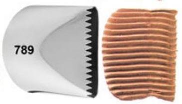 Bico de Confeitar Wilton nº 789 Serra Para Cesta - Inox - Gigante