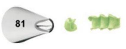 Bico de Confeitar Wilton nº 81 Especial - Inox - Pequeno