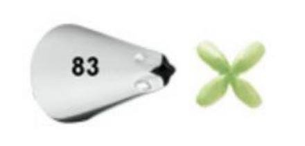 Bico de Confeitar Wilton nº 83 Especial - Inox - Pequeno