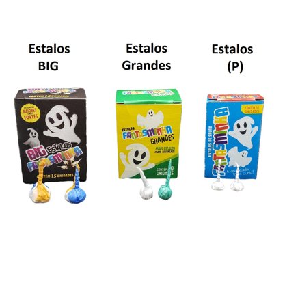 BIG Estalos Fantasminha com 15 unidades 