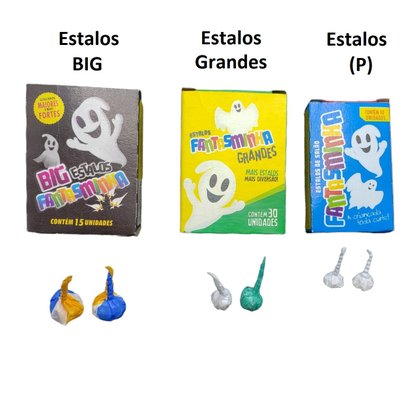 BIG Estalos Fantasminha com 15 unidades 